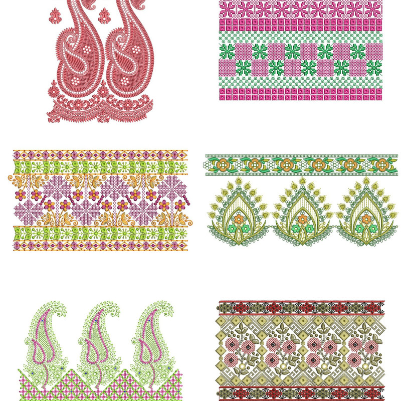 50 Big Border Embroidery Designs | July 2021 Bulk Download