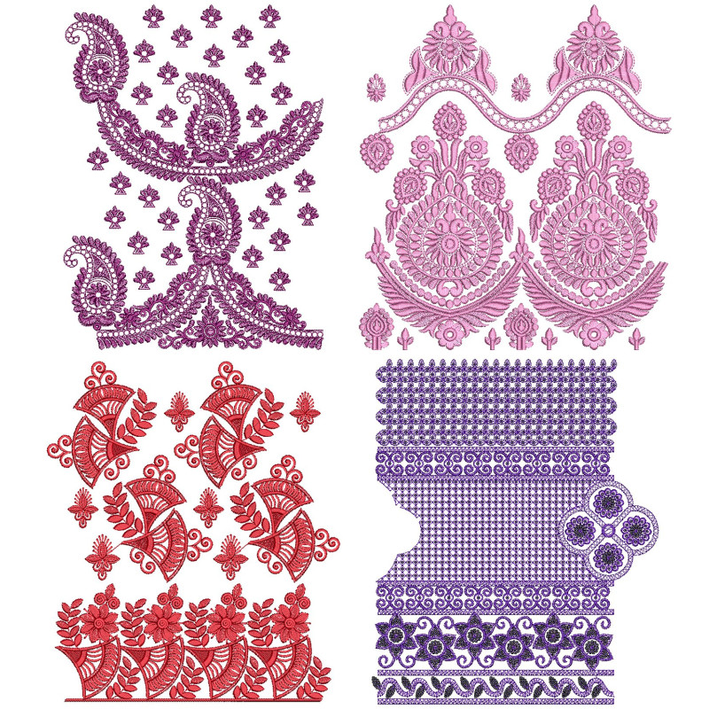 50 Big Border Embroidery Designs | July 2021 Bulk Download