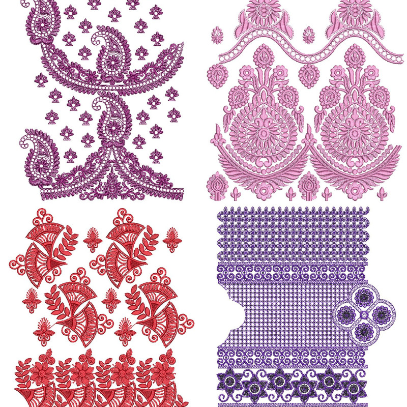 50 Big Border Embroidery Designs | July 2021 Bulk Download