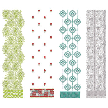 50 Daman Embroidery Designs | June 2021 Bulk Download