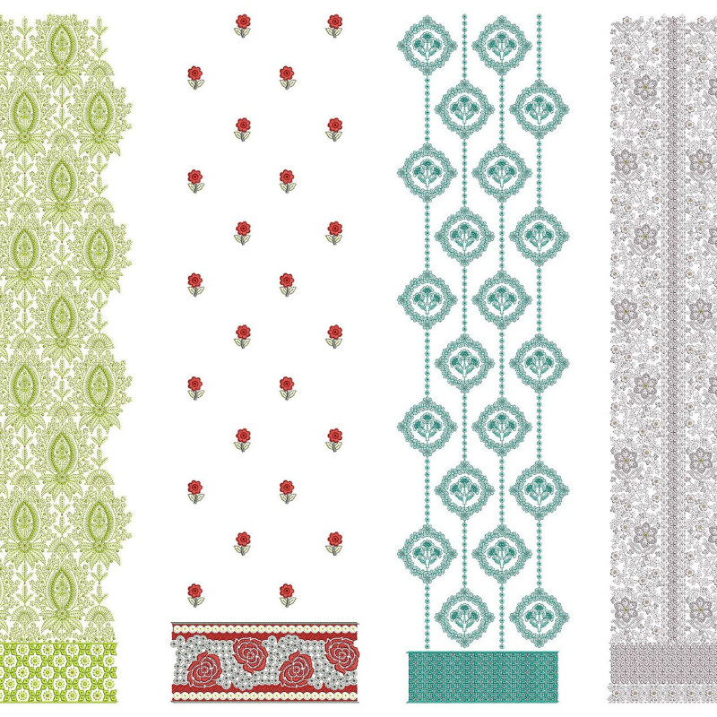 50 Daman Embroidery Designs | June 2021 Bulk Download