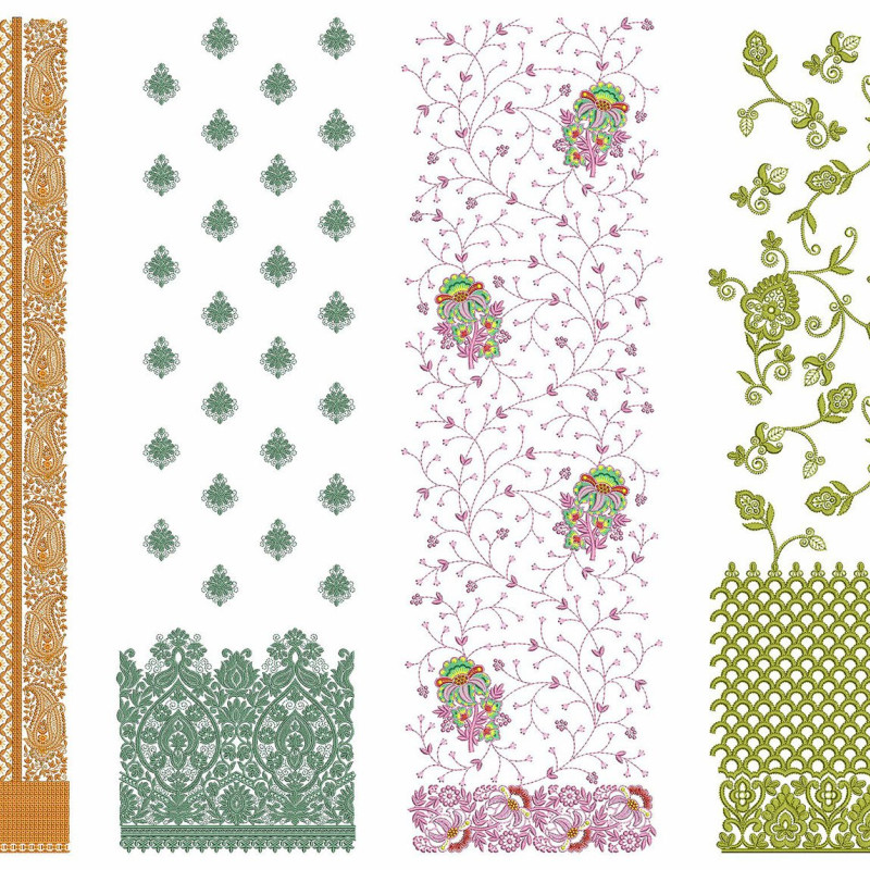 50 Daman Embroidery Designs | June 2021 Bulk Download
