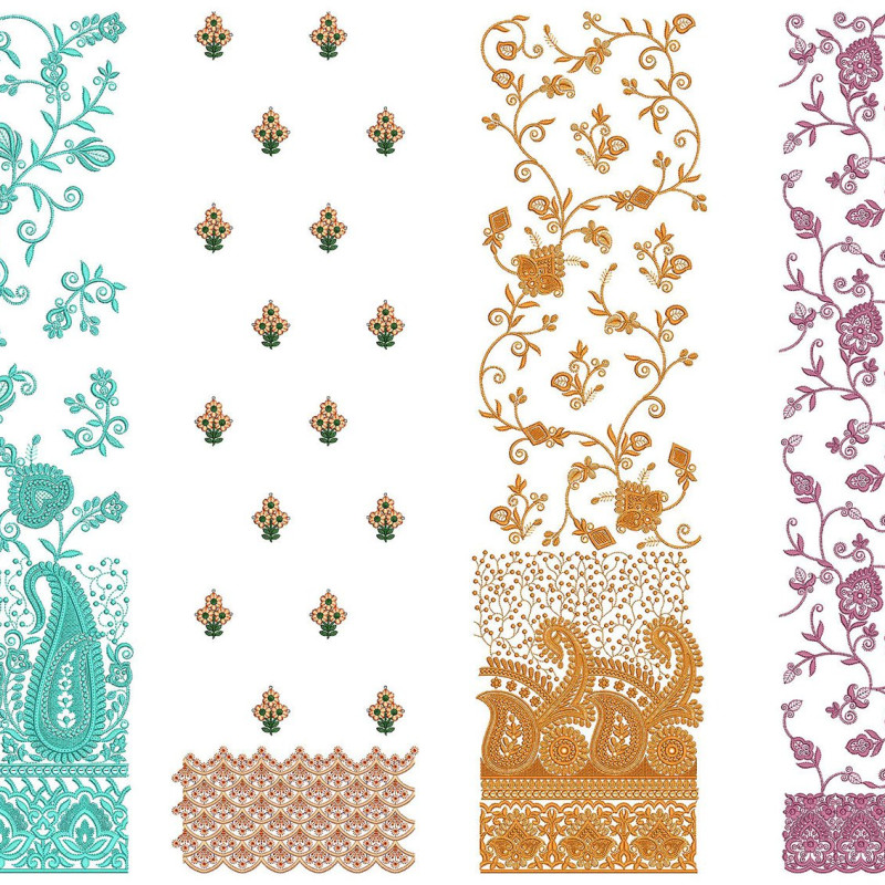 50 Daman Embroidery Designs | June 2021 Bulk Download