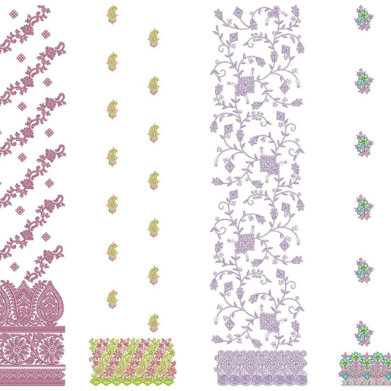 50 Daman Embroidery Designs | June 2021 Bulk Download