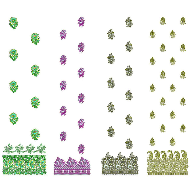 50 Daman Embroidery Designs | June 2021 Bulk Download