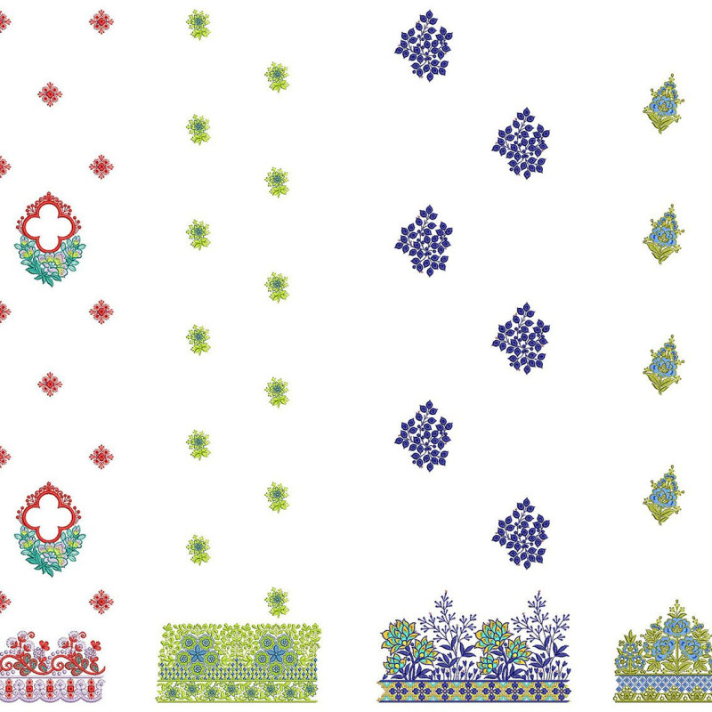 50 Daman Embroidery Designs | June 2021 Bulk Download