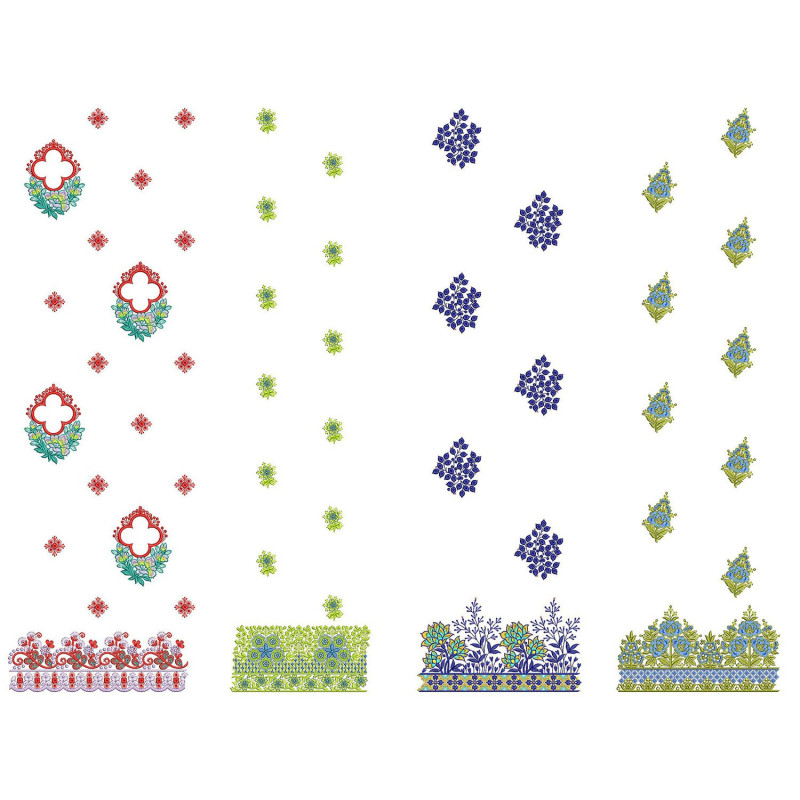 50 Daman Embroidery Designs | June 2021 Bulk Download