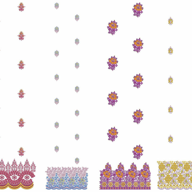 50 Daman Embroidery Designs | June 2021 Bulk Download