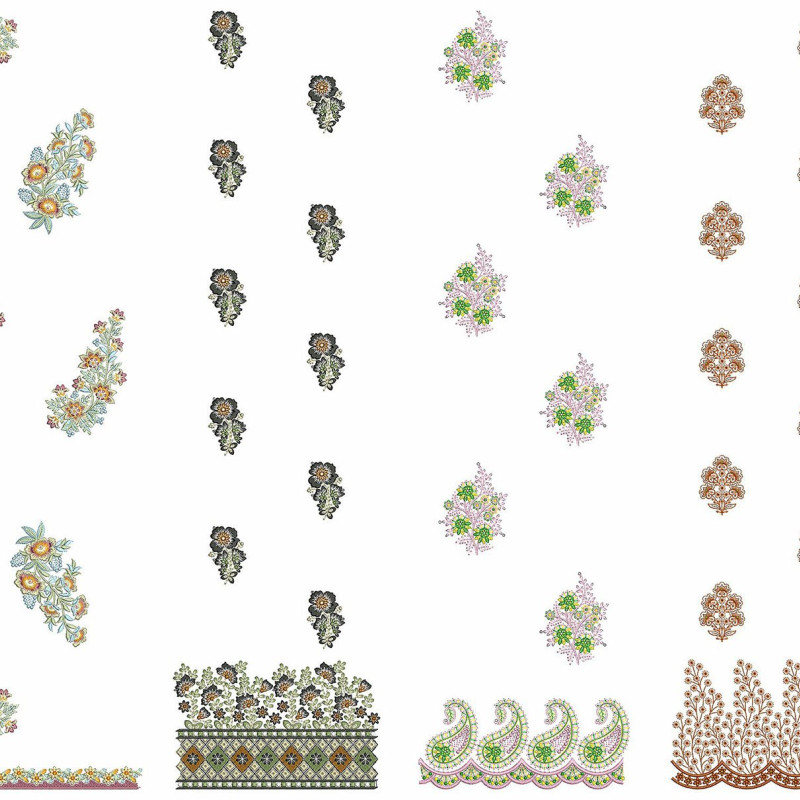 50 Daman Embroidery Designs | June 2021 Bulk Download