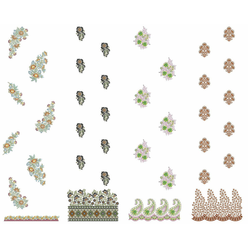 50 Daman Embroidery Designs | June 2021 Bulk Download