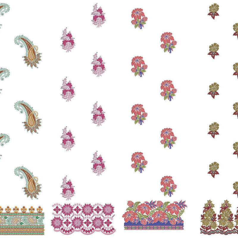 50 Daman Embroidery Designs | June 2021 Bulk Download