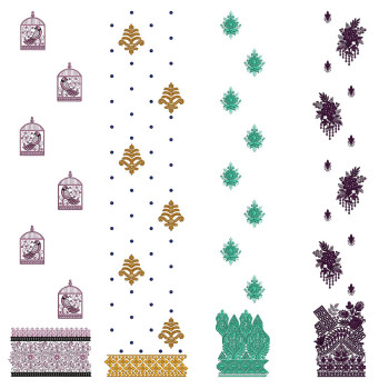 50 Daman Embroidery Designs | August 2021 Bulk Download