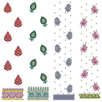 50 Daman Embroidery Designs | August 2021 Bulk Download