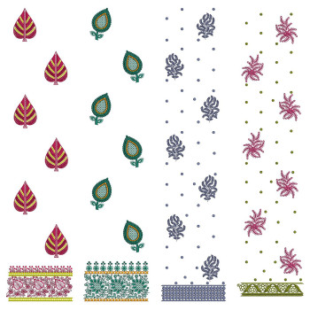 50 Daman Embroidery Designs | August 2021 Bulk Download