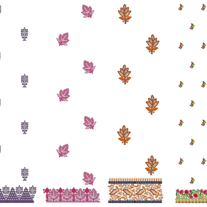 50 Daman Embroidery Designs | August 2021 Bulk Download