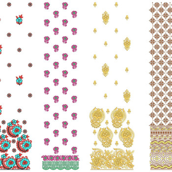 50 Daman Embroidery Designs | July 2021 Bulk Download