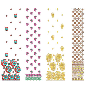 50 Daman Embroidery Designs | July 2021 Bulk Download