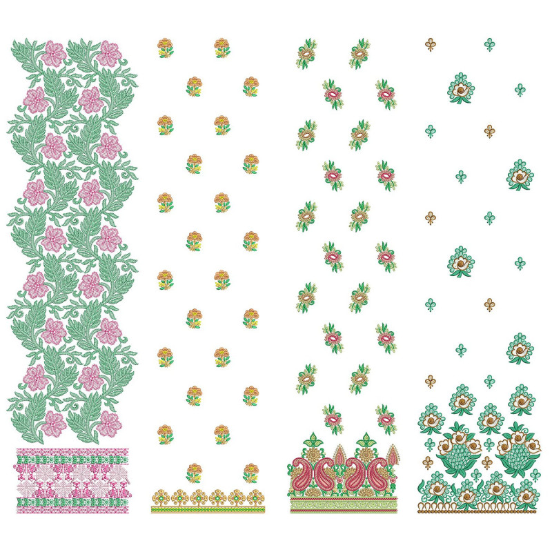 50 Daman Embroidery Designs | July 2021 Bulk Download