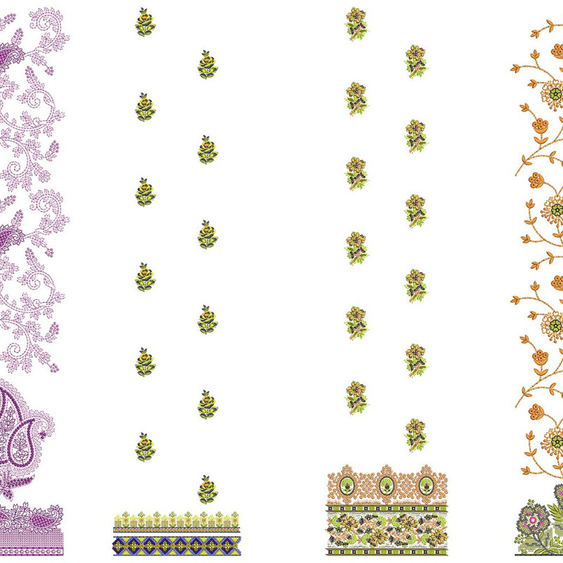 50 Daman Embroidery Designs | July 2021 Bulk Download