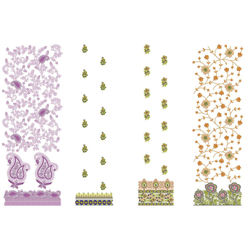 50 Daman Embroidery Designs | July 2021 Bulk Download