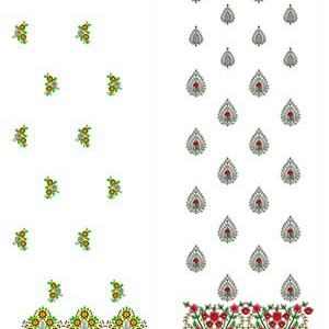 50 Daman Embroidery Designs | February 2020 Bulk Download