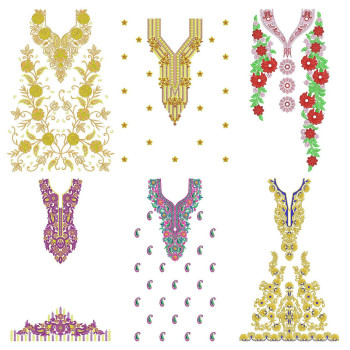 50 Dress Embroidery Designs | june 2021 Bulk Download