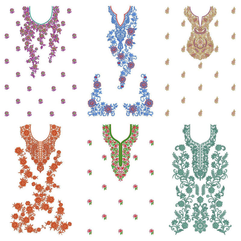 50 Dress Embroidery Designs | june 2021 Bulk Download