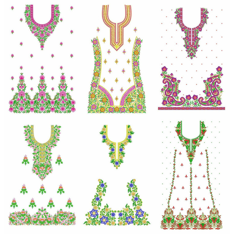 50 Dress Embroidery Designs | june 2021 Bulk Download