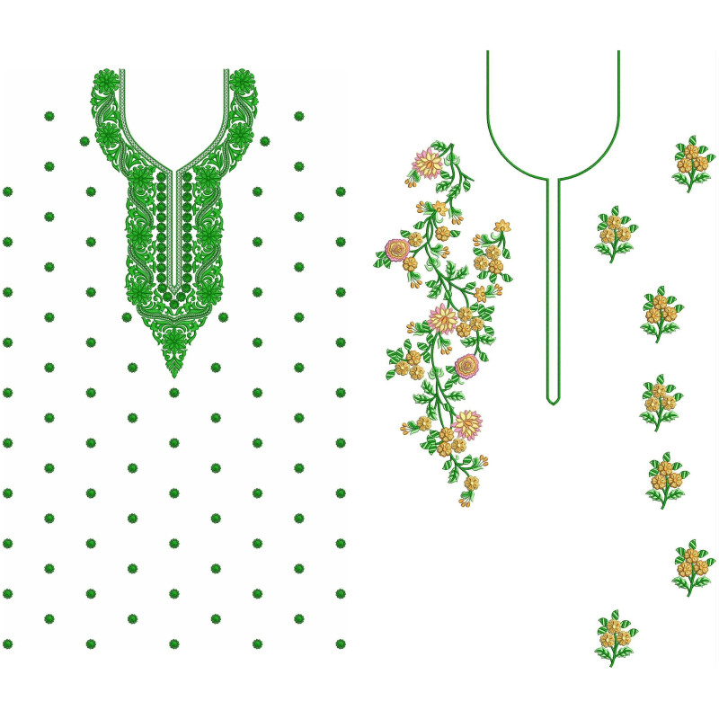 50 Dress Embroidery Designs | November 2020 Bulk Download