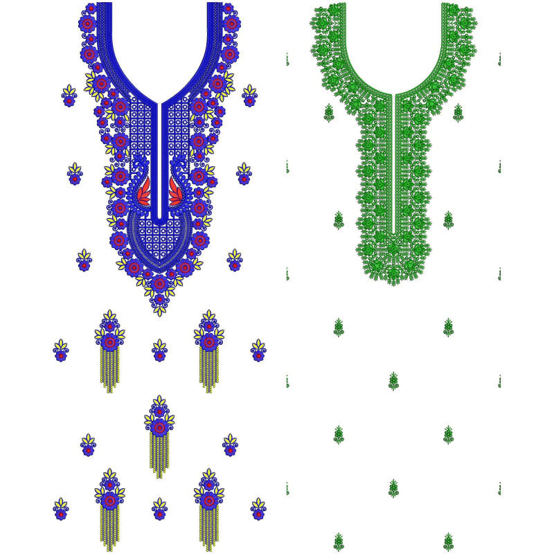 50 Dress Embroidery Designs | November 2020 Bulk Download