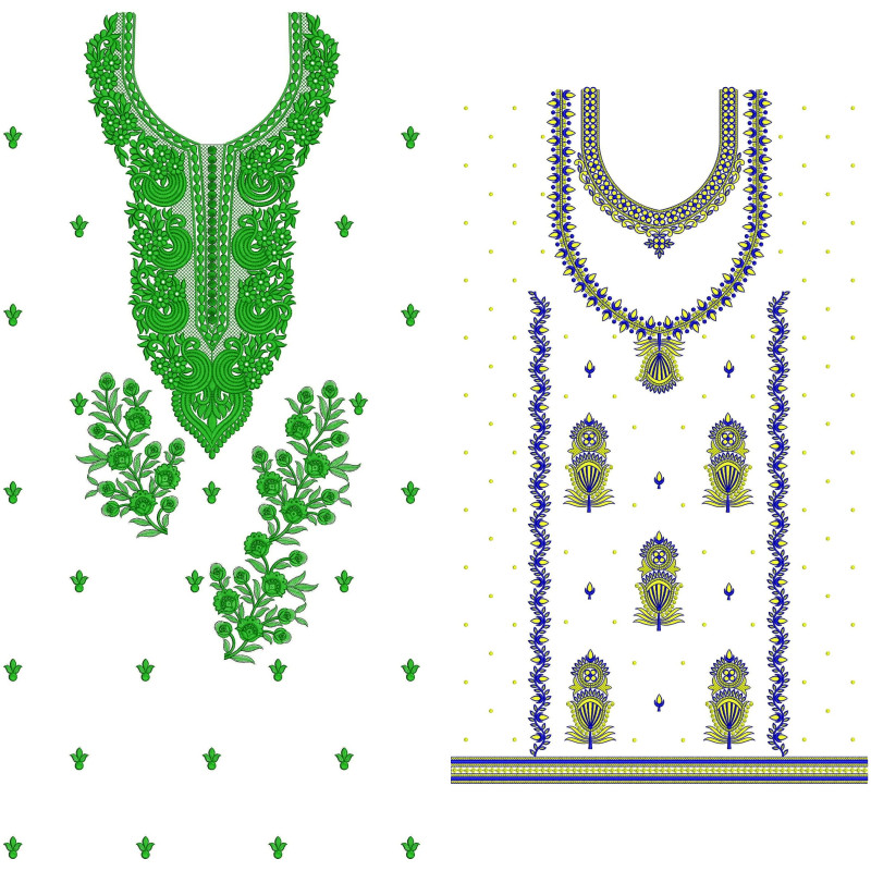 50 Dress Embroidery Designs | November 2020 Bulk Download