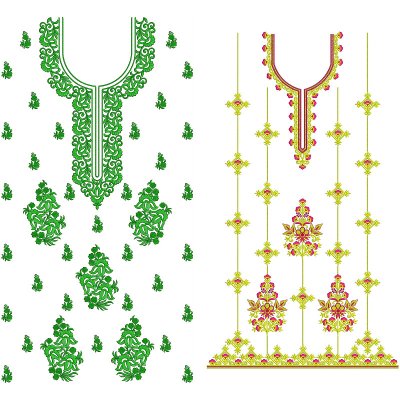 50 Dress Embroidery Designs | November 2020 Bulk Download