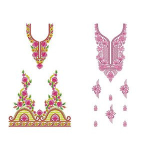50 Dress Embroidery Designs | August 2020 Bulk Download
