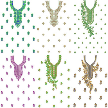 50 Dress Embroidery Designs | July 2021 Bulk Download