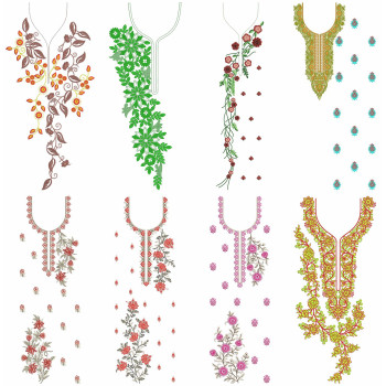 50 Dress Embroidery Designs | July 2021 Bulk Download