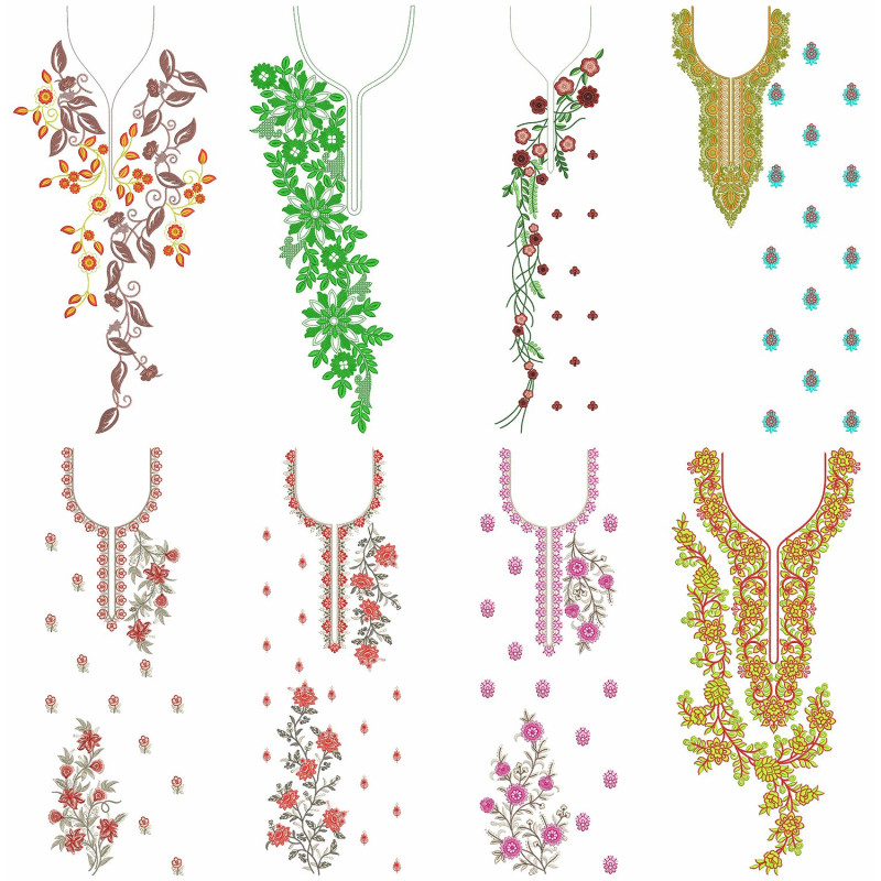 50 Dress Embroidery Designs | July 2021 Bulk Download