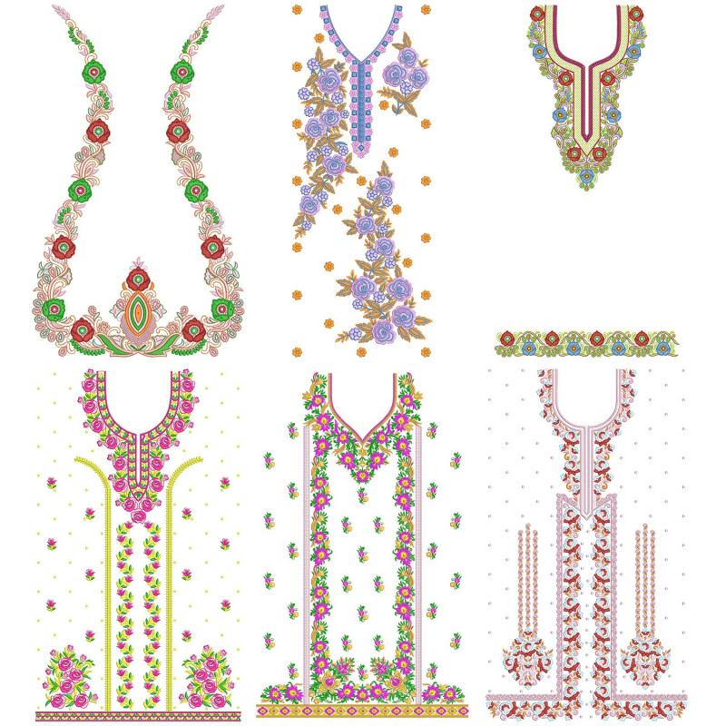 50 Dress Embroidery Designs | July 2021 Bulk Download