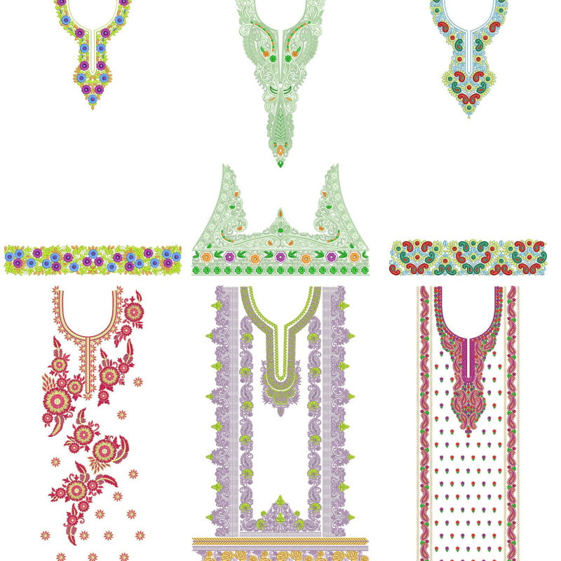 50 Dress Embroidery Designs | July 2021 Bulk Download
