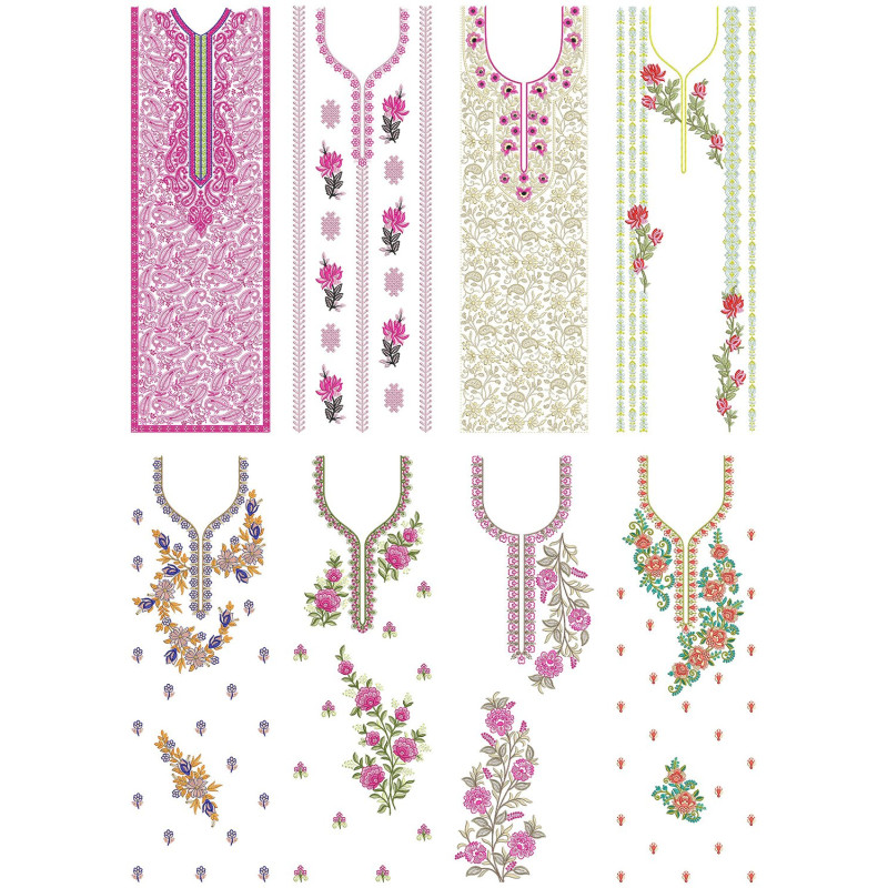 50 Dress Embroidery Designs | July 2021 Bulk Download