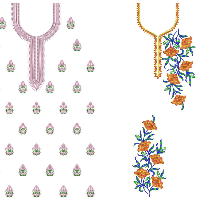 50 Dress Embroidery Designs | July 2021 Bulk Download