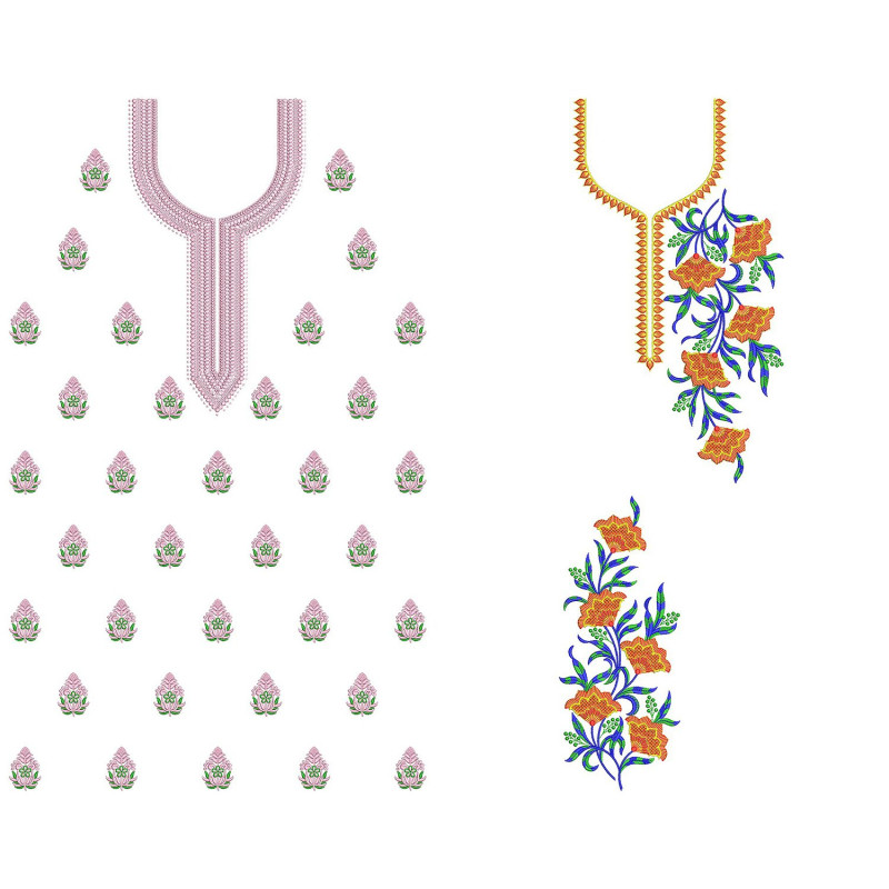 50 Dress Embroidery Designs | July 2021 Bulk Download