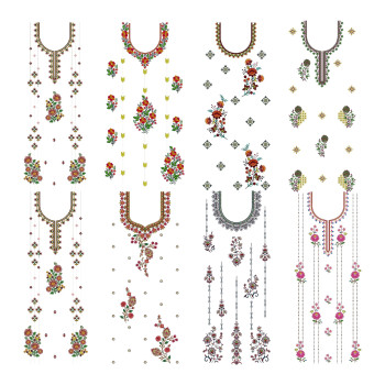 14 Full Kurti Embroidery Designs