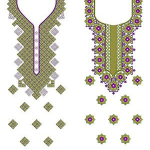 50 Dress Embroidery Designs | May 2020 Bulk Download