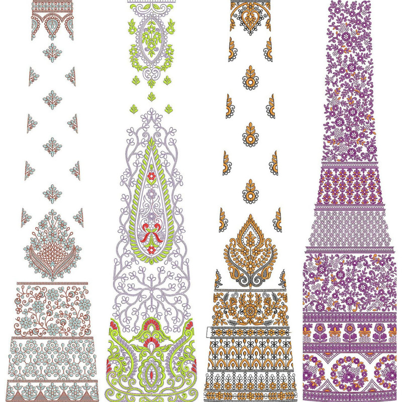 50 Special Cording Lehenga Embroidery Designs | June 2021 Bulk Download