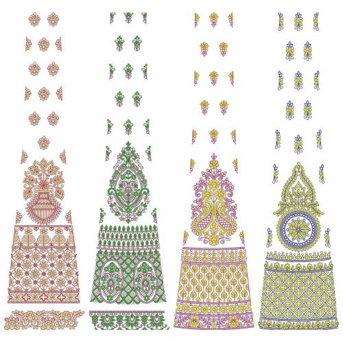 50 Special Cording Lehenga Embroidery Designs | June 2021 Bulk Download