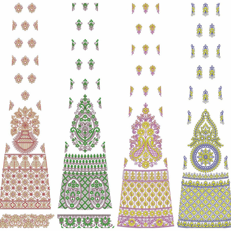 50 Special Cording Lehenga Embroidery Designs | June 2021 Bulk Download