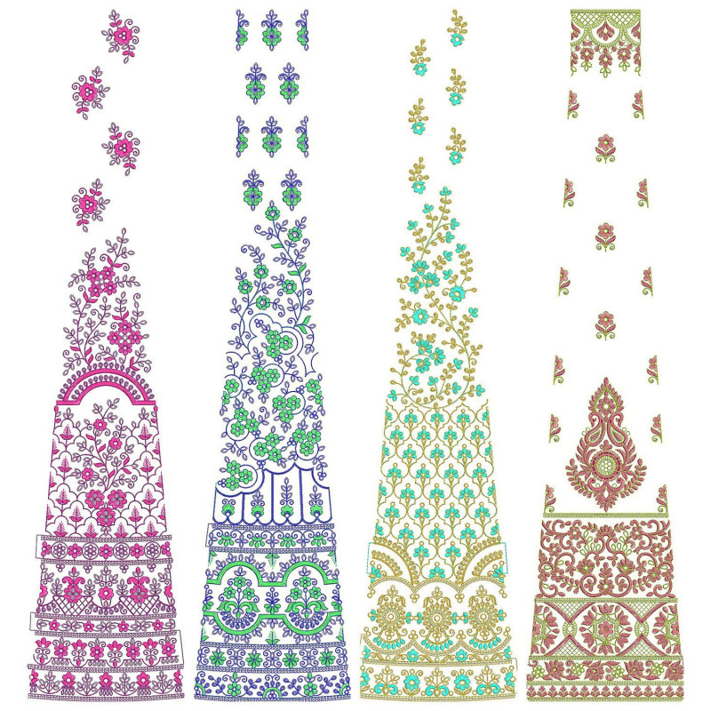50 Special Cording Lehenga Embroidery Designs | June 2021 Bulk Download