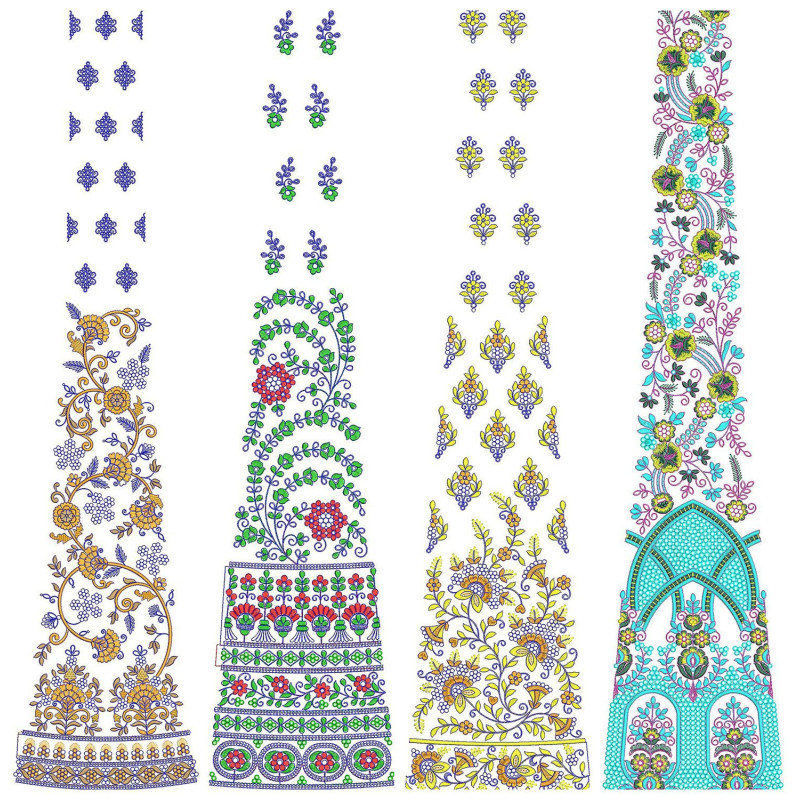 50 Special Cording Lehenga Embroidery Designs | June 2021 Bulk Download