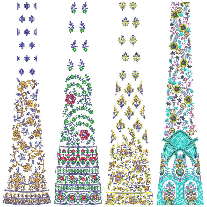 50 Special Cording Lehenga Embroidery Designs | June 2021 Bulk Download