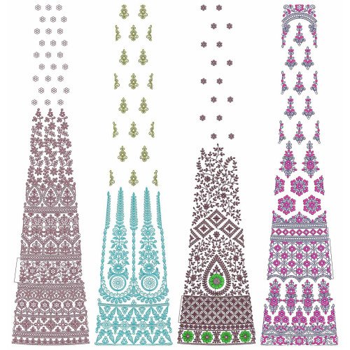 50 Special Cording Lehenga Embroidery Designs | June 2021 Bulk Download
